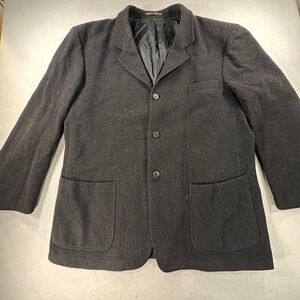 Vintage St Michael Marks & Spencer Wool Rich Blazer Black Mix Mens Medium 46in
